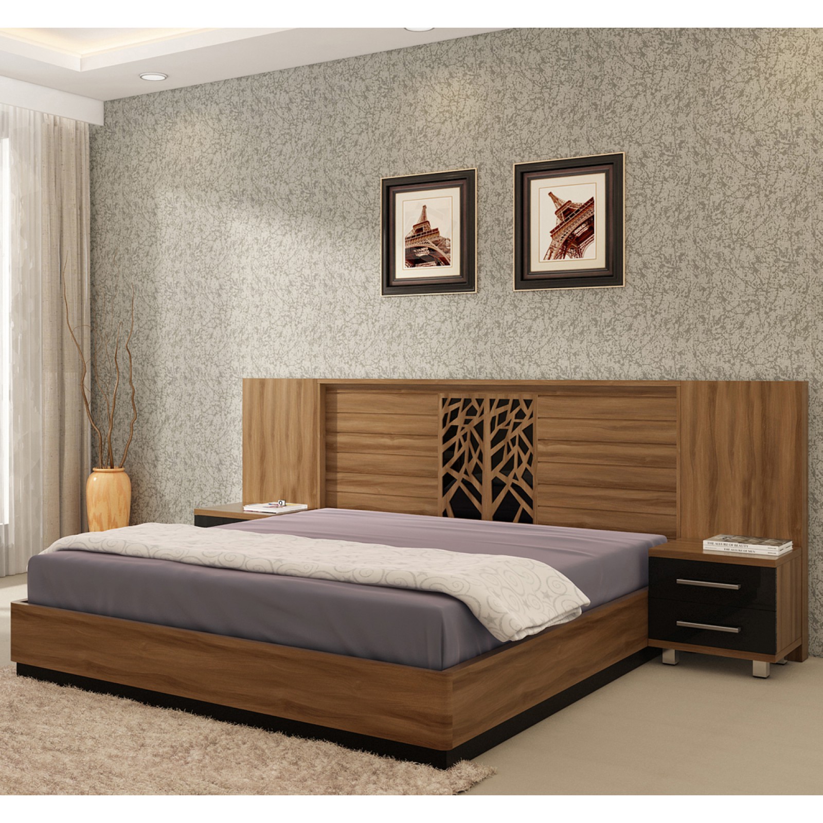 【状態良好】A BOOK OF BEDS Queen Size Lift Up Storage Bed with Underneath Storage